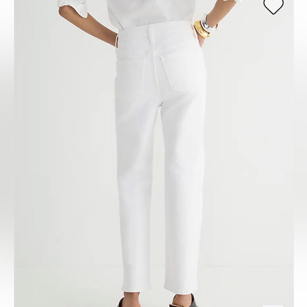 J Crew Slim Demi-Boot Jean in White Wash, NWT